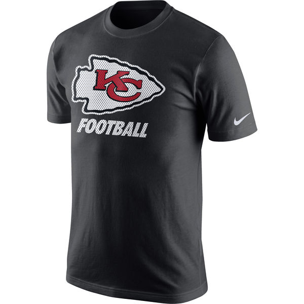 Men NFL Kansas City Chiefs Nike Facility TShirt  Anthracite->nfl t-shirts->Sports Accessory